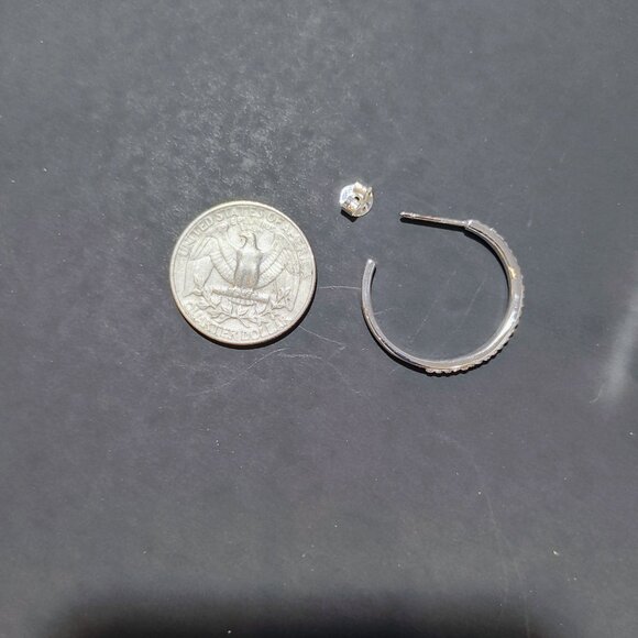 NWT And Now This Hoop Earrings 18K Gold Over Brass - Picture 3 of 3